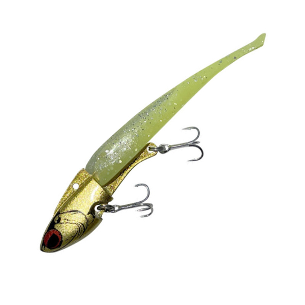 IJ-16 アイアンジグヘッド 100mm/16g(#007 ゴールドヘッド/チャートバック)